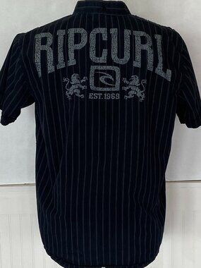 Rip Curl Men's Short Sleeve Button Down Shirt Sz L